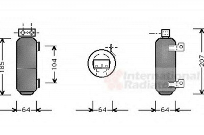 VAN WEZEL 3700d282 -  Осушитель, кондиционер